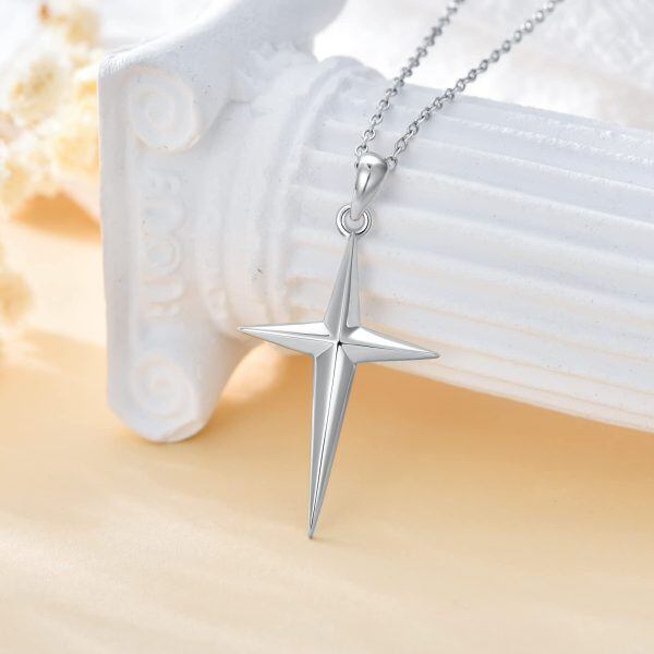 Sterling Sliver Cross Necklace-2