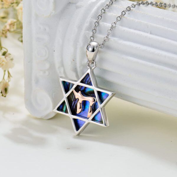 Sterling Silver Star Of David Necklace-2