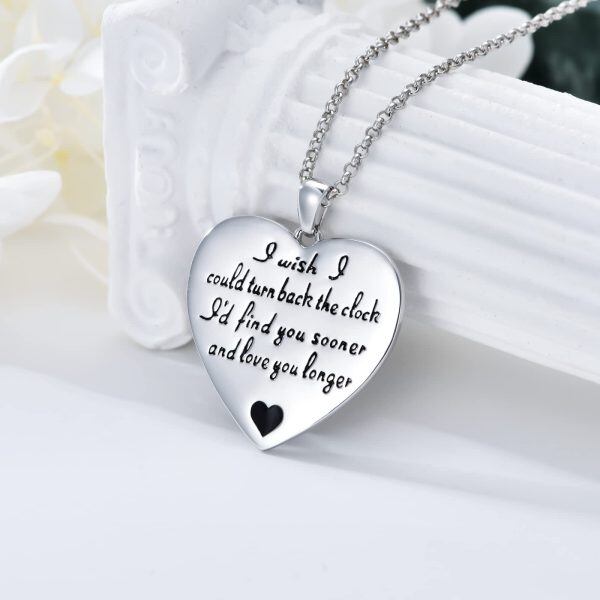 Sterling Silver Heart Necklace-2