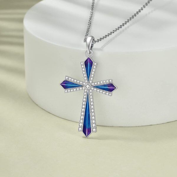 Sterling Silver Cross Necklace-2