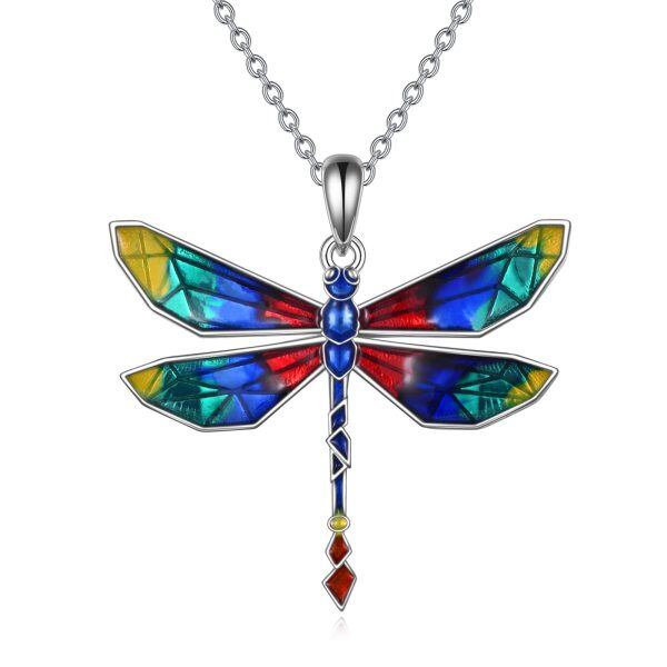 Sterling Silver Dragonfly Necklace-0