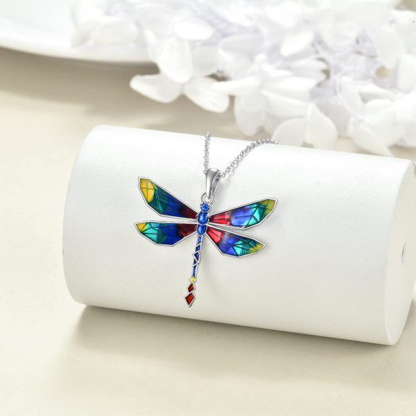 Sterling Silver Dragonfly Necklace-2