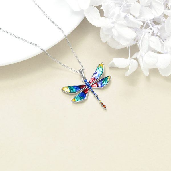 Sterling Silver Dragonfly Necklace-3