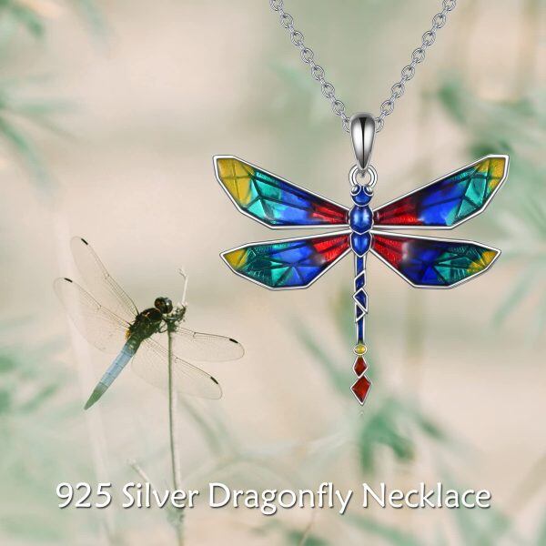 Sterling Silver Dragonfly Necklace-5