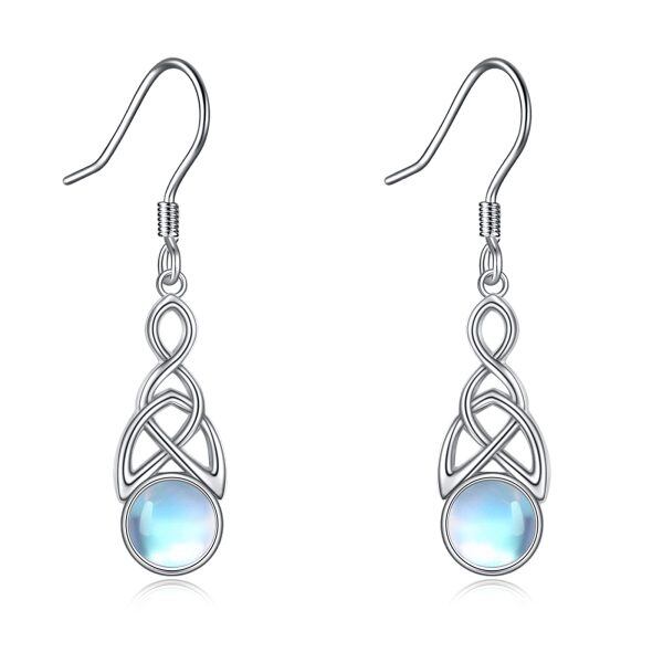 Sterling Silver Celtic Earrings-0