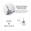 wholesale 925 Sterling Silver Star Pendant Necklace with Intricate Design and Chain for Women-0-4
