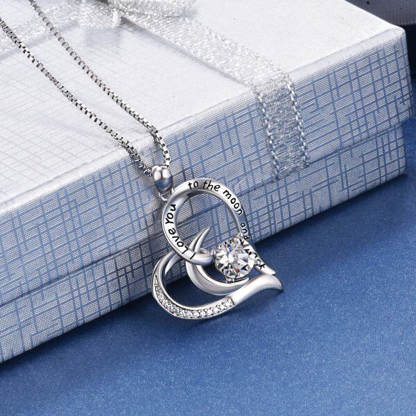 Sterling Silver Heart Necklace-1