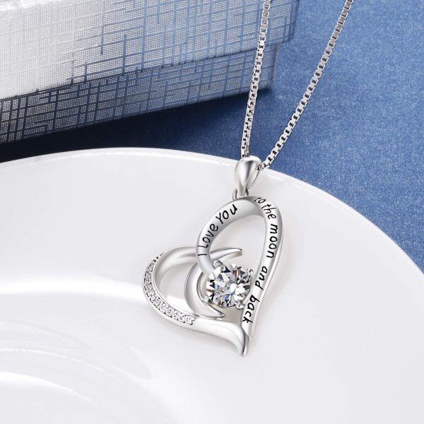 Sterling Silver Heart Necklace-2