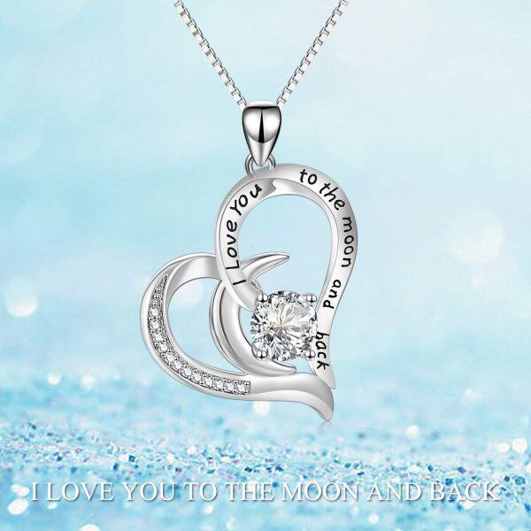 Sterling Silver Heart Necklace-4