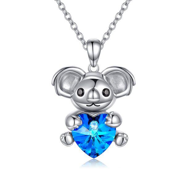 Sterling Silver Koala Necklace-0