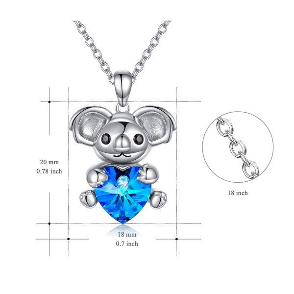 Sterling Silver Koala Necklace-3