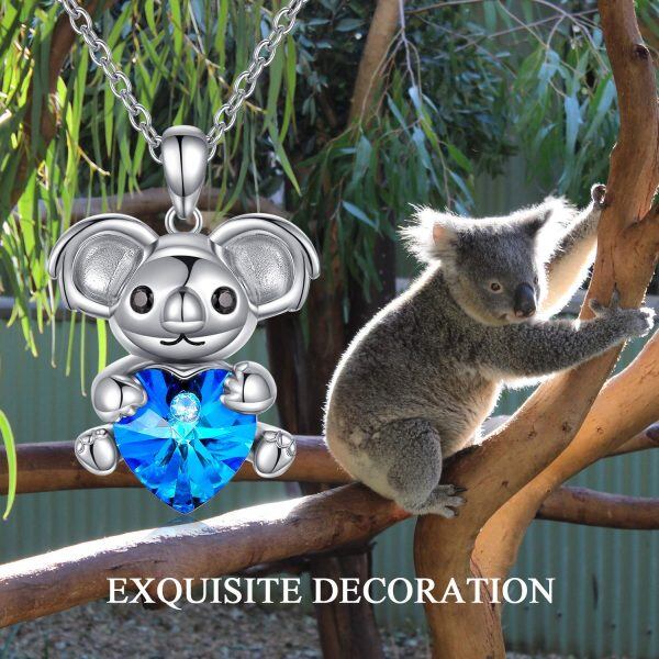 Sterling Silver Koala Necklace-4