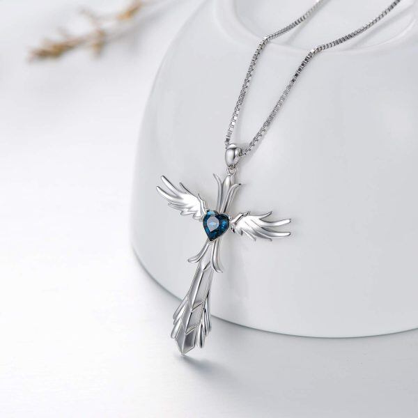 Sterling Silver Cross Necklace-1