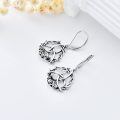 wholesale 925 Sterling Silver Celtic Knot & Roses Dangle Earrings for Women-0-2