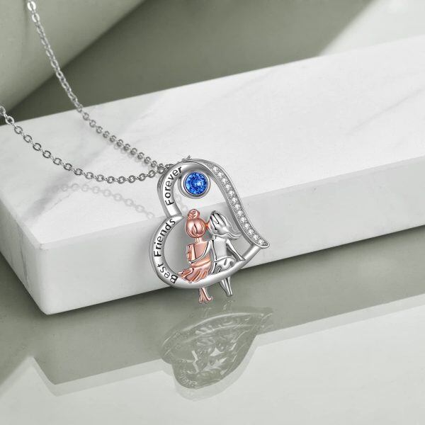 Sterling Silver Sister Necklace-4