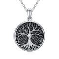 wholesale 925 Sterling Silver 925 Tree of Life Photo Locket Pendant Necklace for Women-0-2