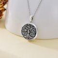 wholesale 925 Sterling Silver 925 Tree of Life Photo Locket Pendant Necklace for Women-0-3