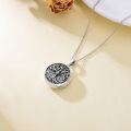 wholesale 925 Sterling Silver 925 Tree of Life Photo Locket Pendant Necklace for Women-0-4