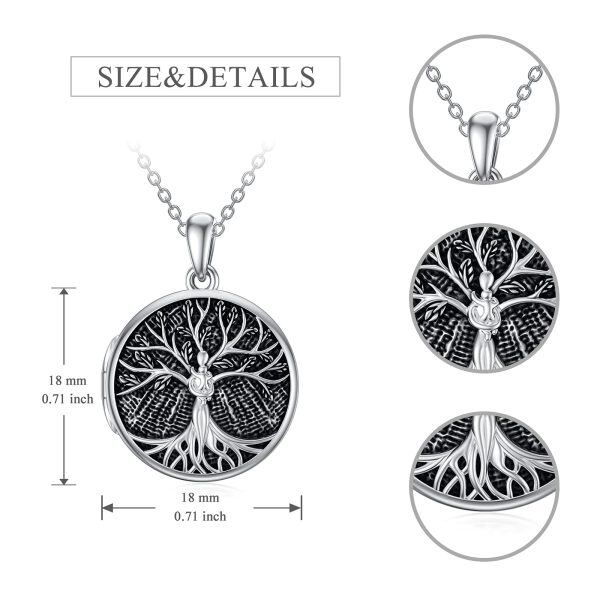 Sterling Silver Tree Of Life Necklace-6