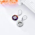 wholesale Sterling Silver Crystal Compass Earrings Grad Gifts for Women-0-3