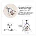 wholesale 925 Sterling Silver Purple Crystal Dragon and Girl Heart Pendant Necklace for Women-0-4