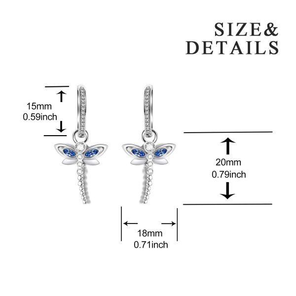 Sterling Silver Dragonfly Earrings-4