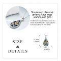 wholesale 925 Sterling Silver Abalone Shell Honeycomb Bee Pendant Necklace for Women-0-4