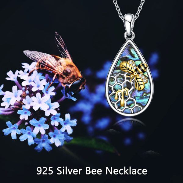 Sterling Silver Bee Necklace-5