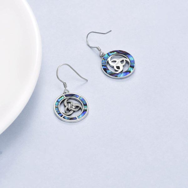 Sterling Silver Celtic Knot Earrings-3