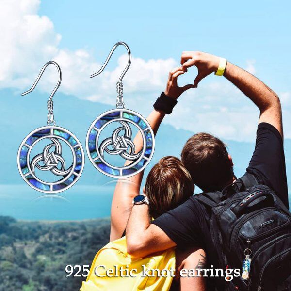 Sterling Silver Celtic Knot Earrings-5