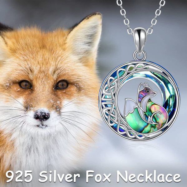 Sterling Silver Fox Necklace-5