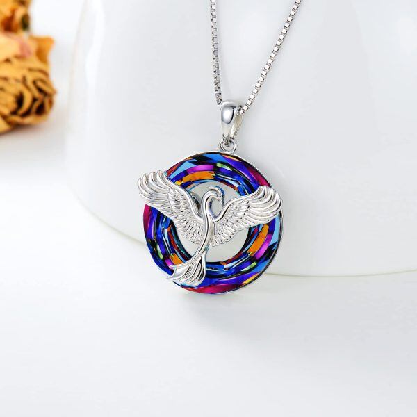 Sterling Silver Phoenix Necklace-2