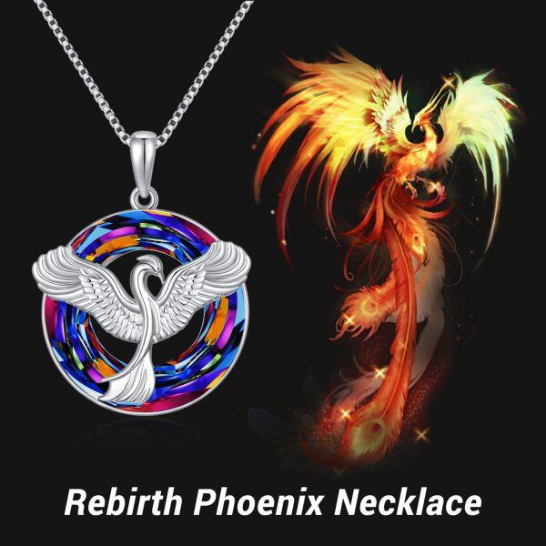 Sterling Silver Phoenix Necklace-5