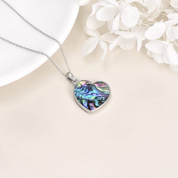 Sterling Silver Frog Heart Necklace-4