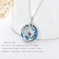 wholesale Sterling Silver Crystal Tree of Life Initial Necklace Mother s Day Gift - Rhodium Plated-0-158