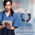 wholesale 925 Sterling Silver Caduceus Pendant with Rainbow Crystals and Wings - Graduation Gift for Nurses-0-4