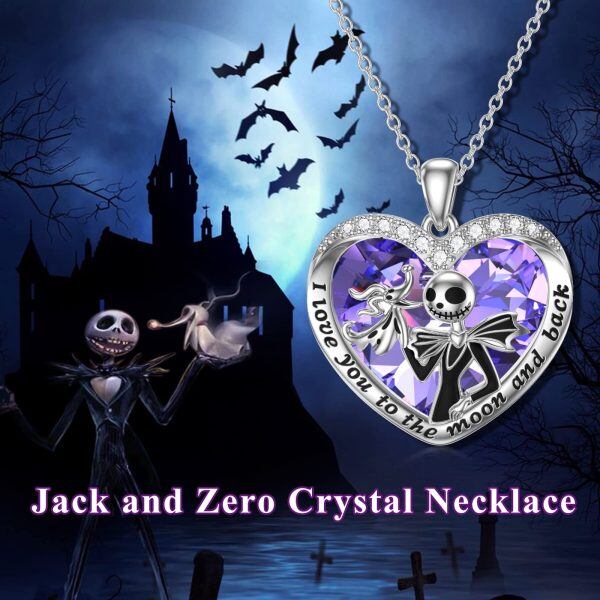 Sterling Silver Nightmare Heart Necklace-1