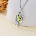 wholesale Metal Cubic Zirconia Sterling Silver Sister Necklace 1 17 x0 5 - Rhodium Plated-0-20