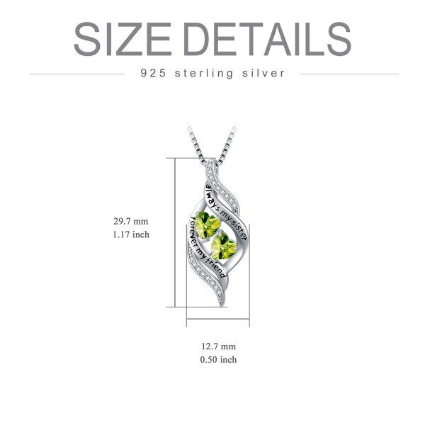 Sterling Silver Sister Necklace-4