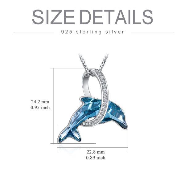 Sterling Silver Dolphin Necklace-3