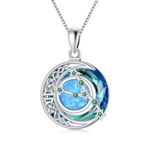 Sterling Silver Zodiac Necklace-0