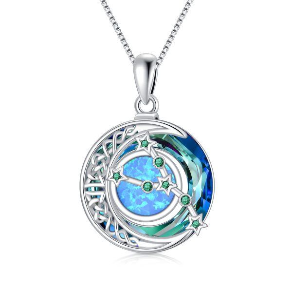 Sterling Silver Zodiac Necklace-0