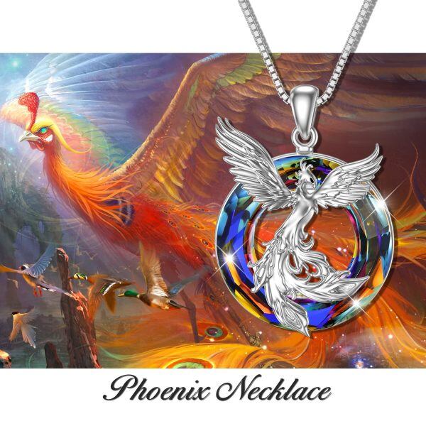 Sterling Silver Phoenix Necklace-3