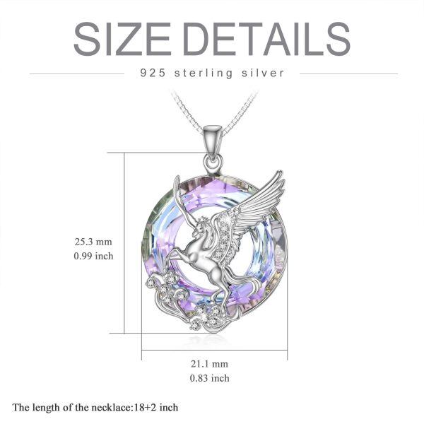 Sterling Silver Unicorn Necklace-2