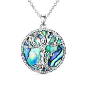 Sterling Silver Tree Of Life Necklace-0