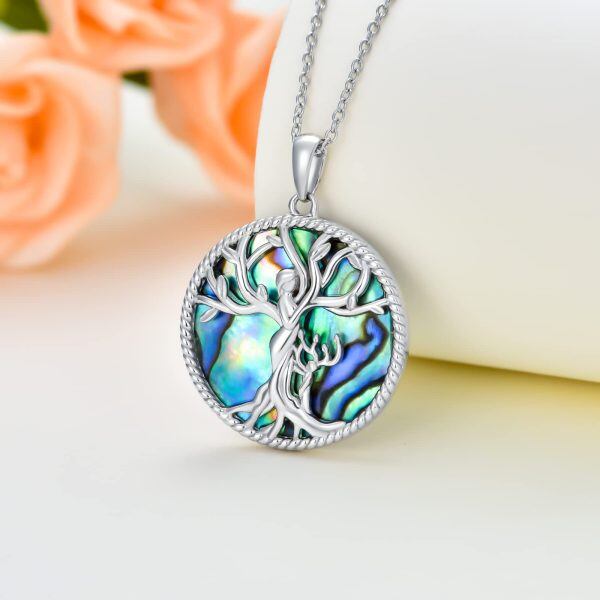 Sterling Silver Tree Of Life Necklace-1