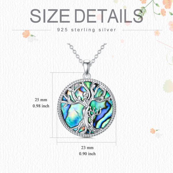 Sterling Silver Tree Of Life Necklace-5