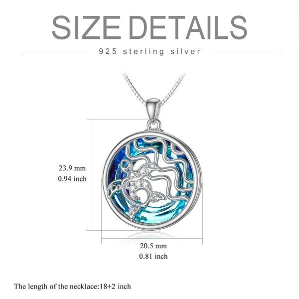 Sterling Silver Turtle Necklace-2