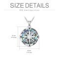 wholesale 925 Sterling Silver Abalone Shell Compass Urn Pendant Necklace with Quote You can always find your way home-0-2