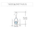 wholesale 925 Sterling Silver Teardrop Moonstone Lotus Flower Dangle Earrings for Women-0-4